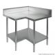 WBCB7-0900/A - Corner Workbench, 150mm Splashback & Undershelf 900X900X900mm