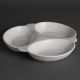 Olympia Whiteware Vegetable Dishes 3 Section 250mm (Pack of 6) Y099