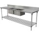 1500X600mm Double Bowl Middle Kitchen Sink #304 Stainless Steel