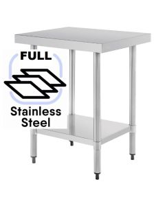 1000x600 Commercial FULL Stainless Steel Table Food Grade Work Bench 1000-6-WBS HY
