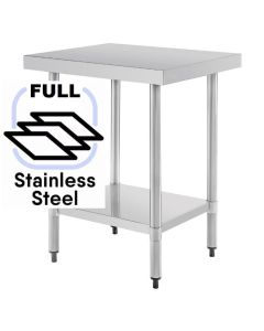 Commercial 1000x700 FULL Stainless Steel Table Food Grade Work Bench 1000-7-WBS HY