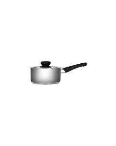 Chef Inox Club Saucepan W/Lid S/S W/Bakelite Hdl 140mm 1.0Lt