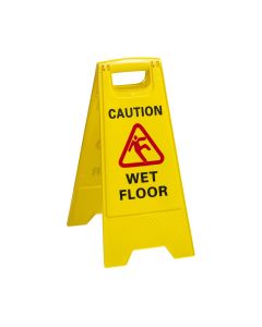 Chef Inox A Frame Wet Floor Caution Yellow