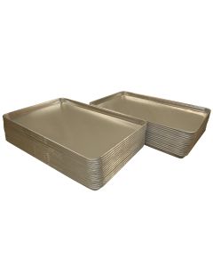 30Pcs Aluminium Oven Baking Pan Cooking Tray Bakers Gastronorm Trolley 600mm