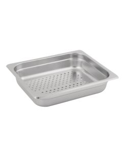 2/3 Bain Marie Trays, 40mm Gastronorm Pans Steam Perforated Pans