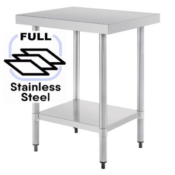 600x400 Narrow Commercial FULL Stainless Steel Table Food Grade Work Bench 0600-4-WBS HY