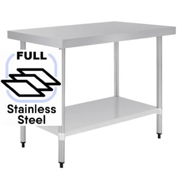 1000x400 Narrow Commercial FULL Stainless Steel Table Food Grade Work Bench 1000-4-WBS HY