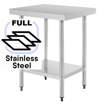 Commercial 1000x700 FULL Stainless Steel Table Food Grade Work Bench 1000-7-WBS HY