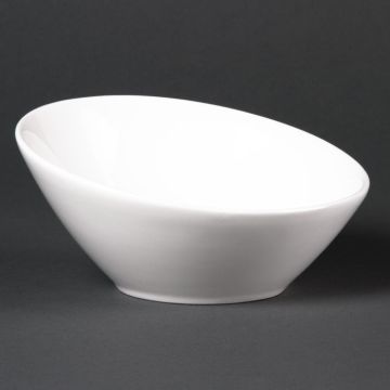 Lumina Fine China (Pack of 6) Oval Sloping Bowls 148mm CF383