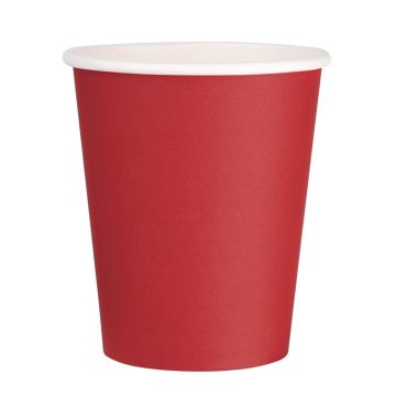 Fiesta Takeaway Coffee Cups Single Wall Red 225ml (Pack of 1000) GP409