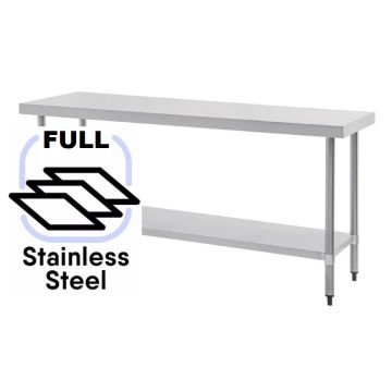 1800x600 Commercial FULL Stainless Steel Table Food Grade Work Bench 1800-6-WBS HY