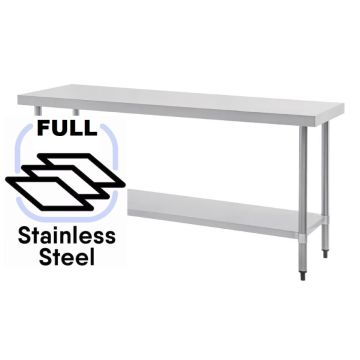 1800x700 Commercial FULL Stainless Steel Table Food Grade Work Bench 1800-7-WBS HY