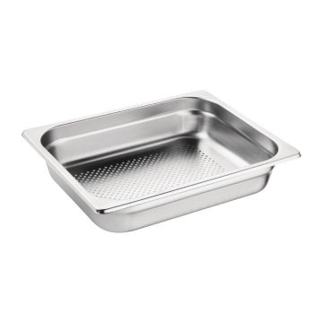 P12020 - 1/2 x 20 mm Perforated Gastronorm Pan Gn Bain Marie Tray