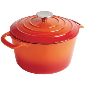Vogue Orange Round Casserole Dish 3.2Ltr GH302