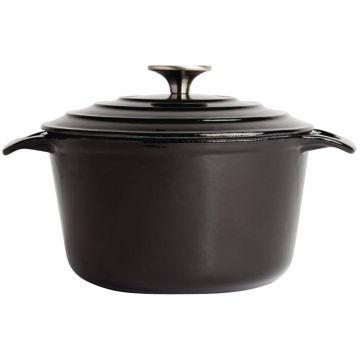 Vogue Black Round Casserole Dish 3.2Ltr GH300