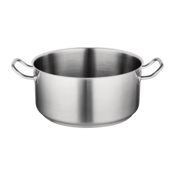 Vogue Stainless Steel Casserole Pan 13Ltr T187