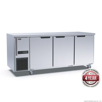 Stainless Steel Triple 3 Three Door Workbench Freezer - TL1800BT-3D