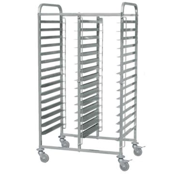 Double 15 Level Bakery Trolley Suits Tray Size 40X60cm. Capacity 30 Trays