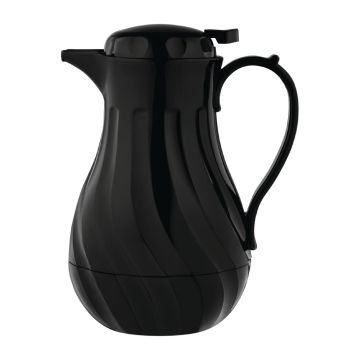Olympia Insulated Swirl Jug Black 2Ltr GL970