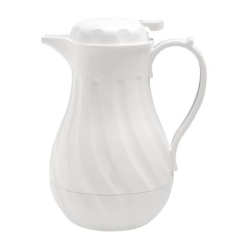 Olympia Insulated Swirl Jug White 2Ltr GL971