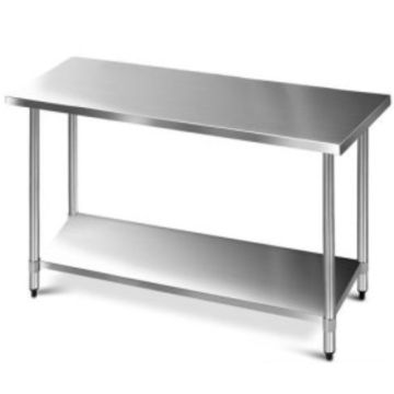1700 X 390 Stainless Steel #304 Bench W/ Splashback