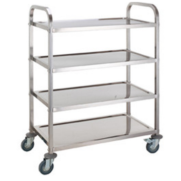 4 Tier Stainless Steel Serving Utility Cart Trolley