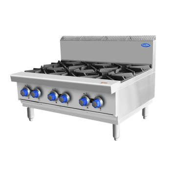 COOKRITE OPEN 6 BURNER COOK TOPS LPG AT80G6B-C LPG
