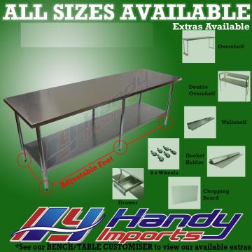 2300mm X 700mm Stainless Steel #430 Bench