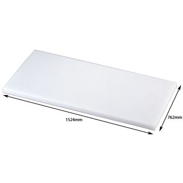 Premium Large Heavy Duty Plastic White Hdpe Cutting/Chopping Board,762X1524X25mm