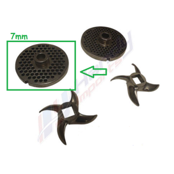7mm Spare Cutting Plate Only For Commercial 420Kg/Hr Electric Meat Mincer