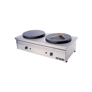 Vimitex 802E Electric Crepe Double Plate
