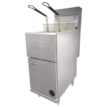 Goldstein G35C+S - Single Pan Gas Tube Deep Fryer