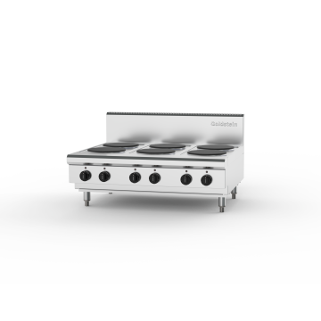 Goldstein PEB6S-X - 6 x Electric Solid Plates Cooktop