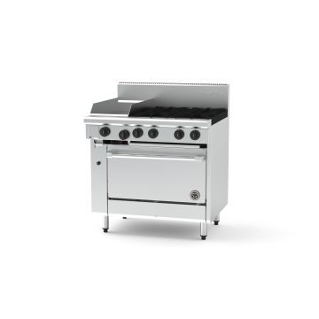 Goldstein PF12G428E-X 4 Burner + 305mm Griddle, Electric Static Oven