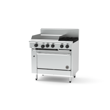 Goldstein PF24G228FF-X 2 Burner + 610mm Griddle, Gas Fan Forced Oven