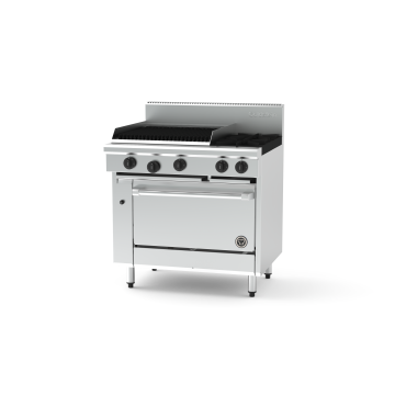 Goldstein PF24Q228FF-X 2 Burner + 610mm Chargrill, Gas Fan Forced Oven