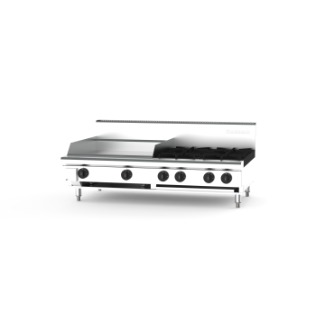 Goldstein PFB24G4-X - 4 Burner Gas Cooktop with 610mm Griddle