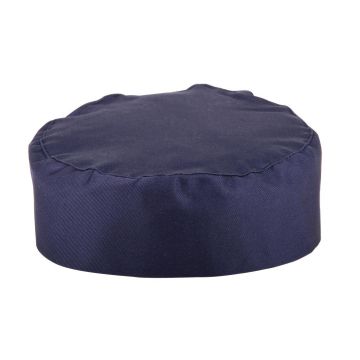 Whites Chefs Skull Cap Navy Blue A204