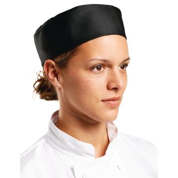 Whites Chefs Skull Cap Black XL A206-XL