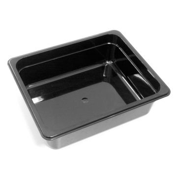 Robinox Black Polycarbonate Gastronorm Pan - 1/4 Size, 150mm Deep B14150