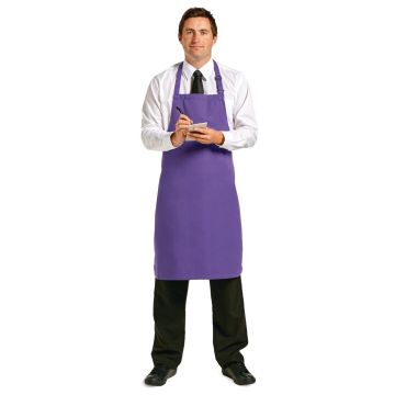 Le Chef Polycotton Bib Apron Purple B905