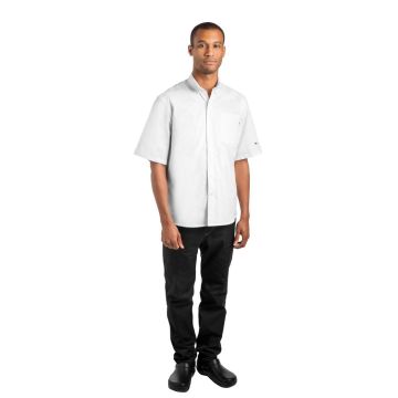 Le Chef Unisex Prep 'NYC' Style Chef Shirt White XL BB143-XL