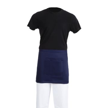 Whites Short Bistro Apron Navy Blue BB179