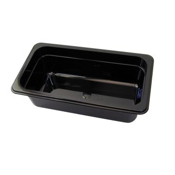 Robinox Black Polycarbonate Gastronorm Pan - 1/3 Size, 100mm Deep B13100