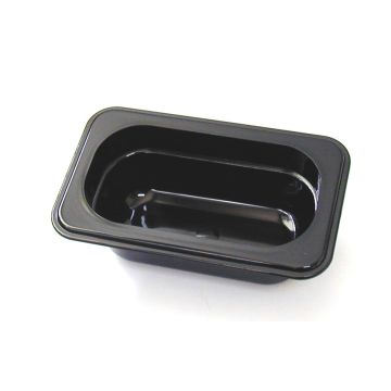 Robinox Black Polycarbonate Gastronorm Pan - 1/9 Size, 65mm Deep B19065