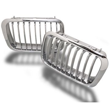 New Bmw E36 4D M3 Front Kidney Grille Set Radiator Grill Body Kit 1991-2000