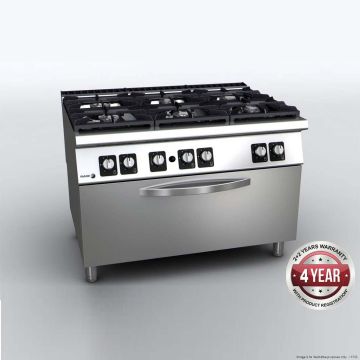 Fagor 900 Series Gas 6 Burner With Gas Oven C-G961OPH