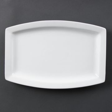 Olympia Whiteware Rectangular Plates 320mm (Pack of 6) C361