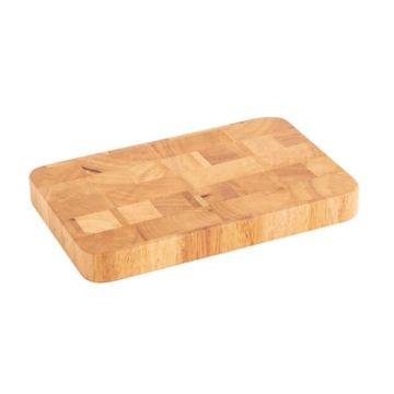 Vogue Food Grade Small Rectangular Wooden Chopping Board C461