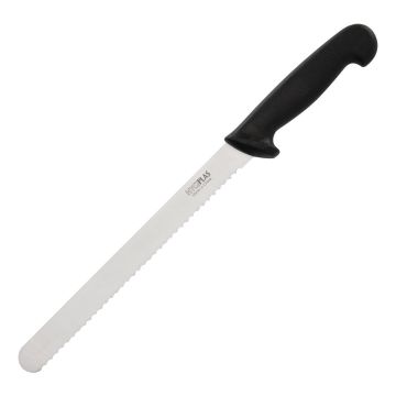 Hygiplas Black Serrated Slicer 25.5cm C579